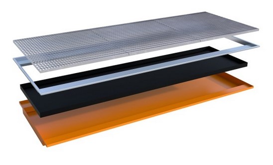 Einhängewanne mit PE-Einsatz Typ EHW 1800 / 2200 / 3300 PE